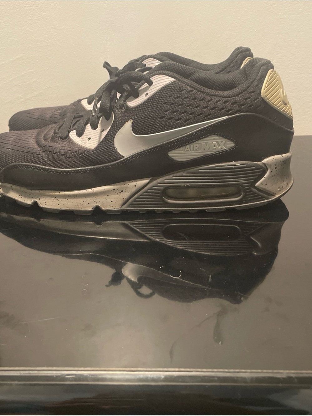 Nike Men’s Air Max 90 Black Size 10.5 - Picture 3 of 8